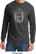 Mens Yoga Shirt Iconic Buddha Long Sleeve Tee T-Shirt