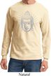 Mens Yoga Shirt Iconic Buddha Long Sleeve Tee T-Shirt