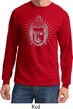 Mens Yoga Shirt Iconic Buddha Long Sleeve Tee T-Shirt