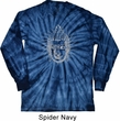 Mens Yoga Shirt Iconic Buddha Long Sleeve Tie Dye Tee T-shirt