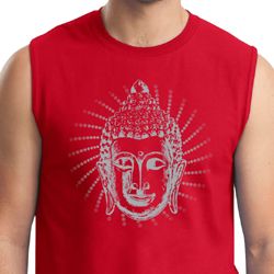 Mens Yoga Shirt Iconic Buddha Muscle Tee T-Shirt