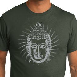 Mens Yoga Shirt Iconic Buddha Organic Tee T-Shirt