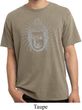 Mens Yoga Shirt Iconic Buddha Pigment Dyed Tee T-Shirt