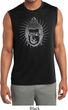 Mens Yoga Shirt Iconic Buddha Sleeveless Moisture Wicking Tee