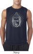 Mens Yoga Shirt Iconic Buddha Sleeveless Tee T-Shirt