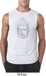 Mens Yoga Shirt Iconic Buddha Sleeveless Tee T-Shirt