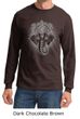 Mens Yoga Shirt Iconic Ganesha Long Sleeve Tee T-Shirt