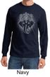 Mens Yoga Shirt Iconic Ganesha Long Sleeve Tee T-Shirt