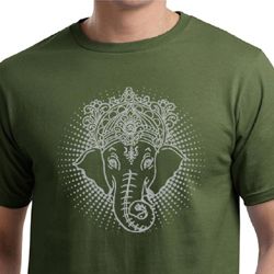 Mens Yoga Shirt Iconic Ganesha Organic Tee T-Shirt Mens Yoga Shirt Iconic Ganesha Organic Tee T-Shirt