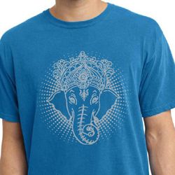 Mens Yoga Shirt Iconic Ganesha Pigment Dyed Tee T-Shirt Mens Yoga Shirt Iconic Ganesha Pigment Dyed Tee T-Shirt