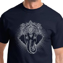 Mens Yoga Shirt Iconic Ganesha Tee T-Shirt Mens Yoga Shirt Iconic Ganesha Tee T-Shirt