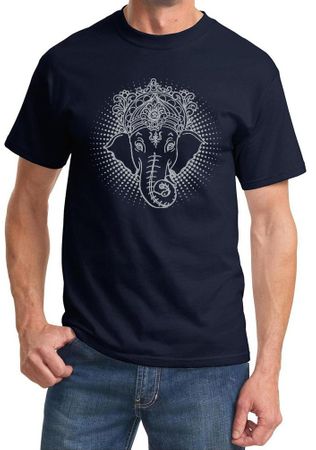 Mens Yoga Shirt Iconic Ganesha Tee T-Shirt