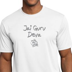 Mens Yoga Shirt Jai Guru Deva Moisture Wicking Tee T-Shirt