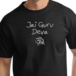 Mens Yoga Shirt Jai Guru Deva Tall Tee T-Shirt