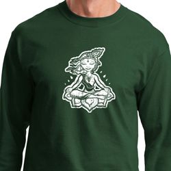 Mens Yoga Shirt Krishna Long Sleeve Tee T-Shirt