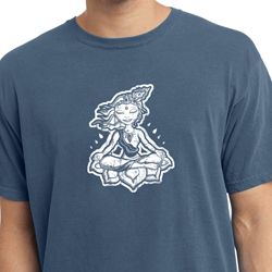 Mens Yoga Shirt Krishna Pigment Dyed Tee T-Shirt