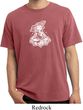 Mens Yoga Shirt Krishna Pigment Dyed Tee T-Shirt