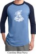 Mens Yoga Shirt Krishna Raglan Tee T-Shirt