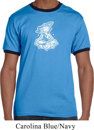 Mens Yoga Shirt Krishna Ringer Tee T-Shirt