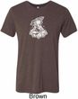Mens Yoga Shirt Krishna Tri Blend Crewneck Tee T-Shirt