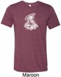 Mens Yoga Shirt Krishna Tri Blend Crewneck Tee T-Shirt