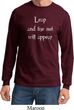 Mens Yoga Shirt Leap Long Sleeve Tee T-Shirt