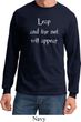 Mens Yoga Shirt Leap Long Sleeve Tee T-Shirt
