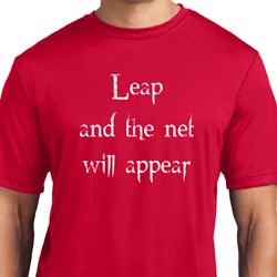 Mens Yoga Shirt Leap Moisture Wicking Tee T-Shirt