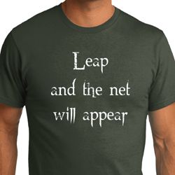 Mens Yoga Shirt Leap Organic Tee T-Shirt