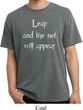 Mens Yoga Shirt Leap Pigment Dyed Tee T-Shirt