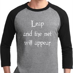 Mens Yoga Shirt Leap Raglan Tee T-Shirt