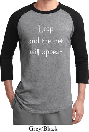 Mens Yoga Shirt Leap Raglan Tee T-Shirt