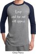 Mens Yoga Shirt Leap Raglan Tee T-Shirt