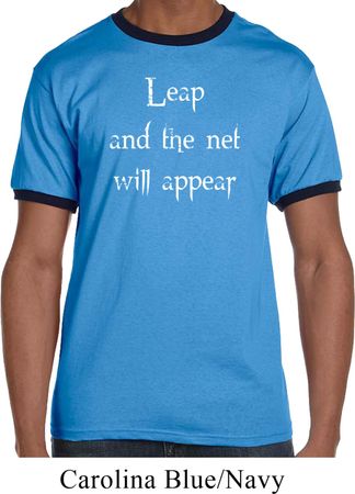 Mens Yoga Shirt Leap Ringer Tee T-Shirt