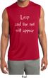 Mens Yoga Shirt Leap Sleeveless Moisture Wicking Tee T-Shirt