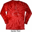 Mens Yoga Shirt Line Warrior Long Sleeve Tie Dye Tee T-shirt