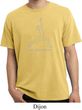 Mens Yoga Shirt Line Warrior Pigment Dyed Tee T-Shirt