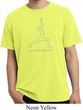 Mens Yoga Shirt Line Warrior Pigment Dyed Tee T-Shirt