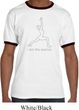 Mens Yoga Shirt Line Warrior Ringer Tee T-Shirt