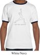 Mens Yoga Shirt Line Warrior Ringer Tee T-Shirt