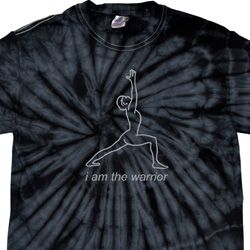 Mens Yoga Shirt Line Warrior Spider Tie Dye Tee T-shirt Mens Yoga Shirt Line Warrior Spider Tie Dye Tee T-shirt