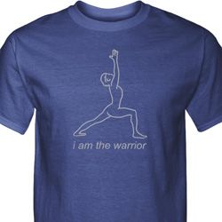 Mens Yoga Shirt Line Warrior Tall Tee T-Shirt Mens Yoga Shirt Line Warrior Tall Tee T-Shirt