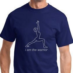 Mens Yoga Shirt Line Warrior Tee T-Shirt Mens Yoga Shirt Line Warrior Tee T-Shirt