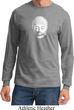 Mens Yoga Shirt Little Buddha Head Long Sleeve Tee T-Shirt