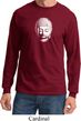 Mens Yoga Shirt Little Buddha Head Long Sleeve Tee T-Shirt