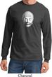 Mens Yoga Shirt Little Buddha Head Long Sleeve Tee T-Shirt