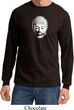 Mens Yoga Shirt Little Buddha Head Long Sleeve Tee T-Shirt