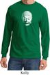 Mens Yoga Shirt Little Buddha Head Long Sleeve Tee T-Shirt