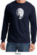 Mens Yoga Shirt Little Buddha Head Long Sleeve Tee T-Shirt