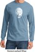 Mens Yoga Shirt Little Buddha Head Long Sleeve Tee T-Shirt
